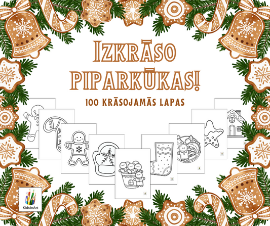 Izkrāso piparkūkas 🖌️🤎🤍🧡