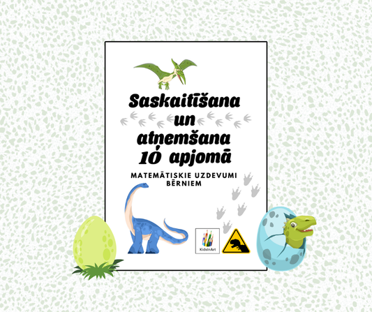 Saskaitīšana un atņemšana 10 apjomā 🦕